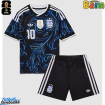 Argentina Lionel Messi #10 Bortedraktsett Barn EM 2024 Kortermet (+ Korte bukser)
